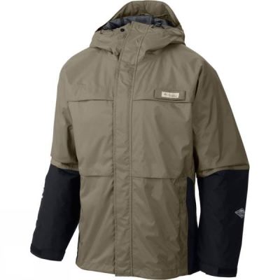 Chaquetas Columbia PFG American Angler Hombre - Verde Oliva - Chile BAD638210